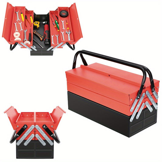 3 Tier 5 Tray Heavy Duty Professional Metal Storage Cantilever Tool Box Storage