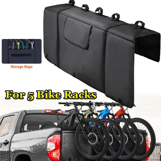 MTB Bike Bicycle Tailgate Pad for Truck with Strap 132cm Wide Fits up to 5 Bikes
