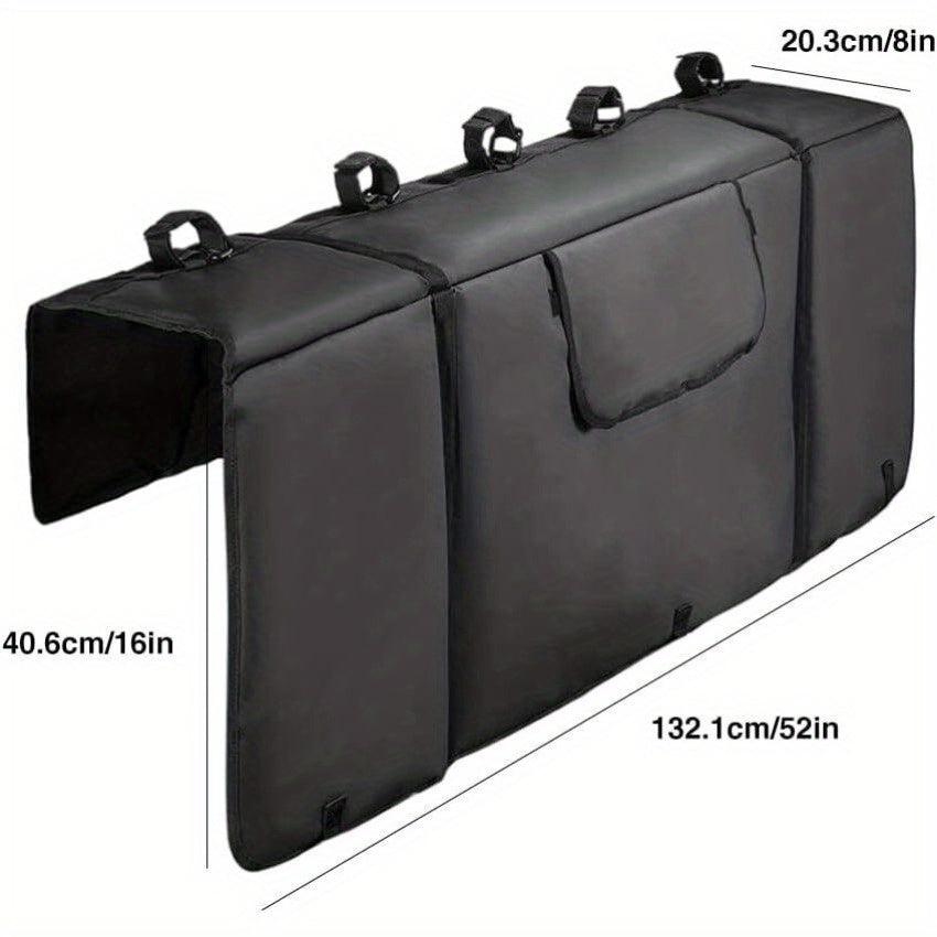 MTB Bike Bicycle Tailgate Pad for Truck with Strap 132cm Wide Fits up to 5 Bikes
