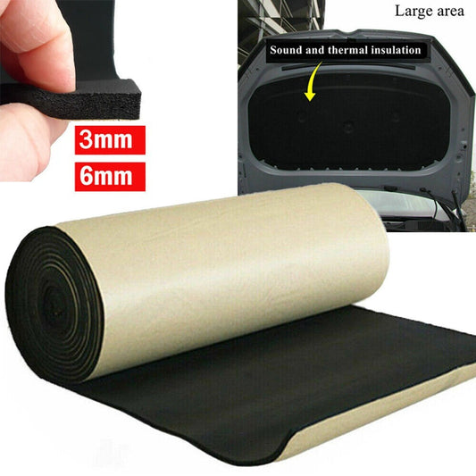5m Self Adhesive Rubber Soundproof Cotton Car Sound Insulation Cotton, Door Sound Insulation Cotton, Hood Heat Insulation and Sound Insulation Cotton, Door Gap Sealing Strip