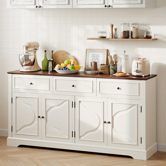 Sideboard Cabinet Buffet Console Table Coffee Bar Cabinet with Adjustable Shelf for Dining Living Room