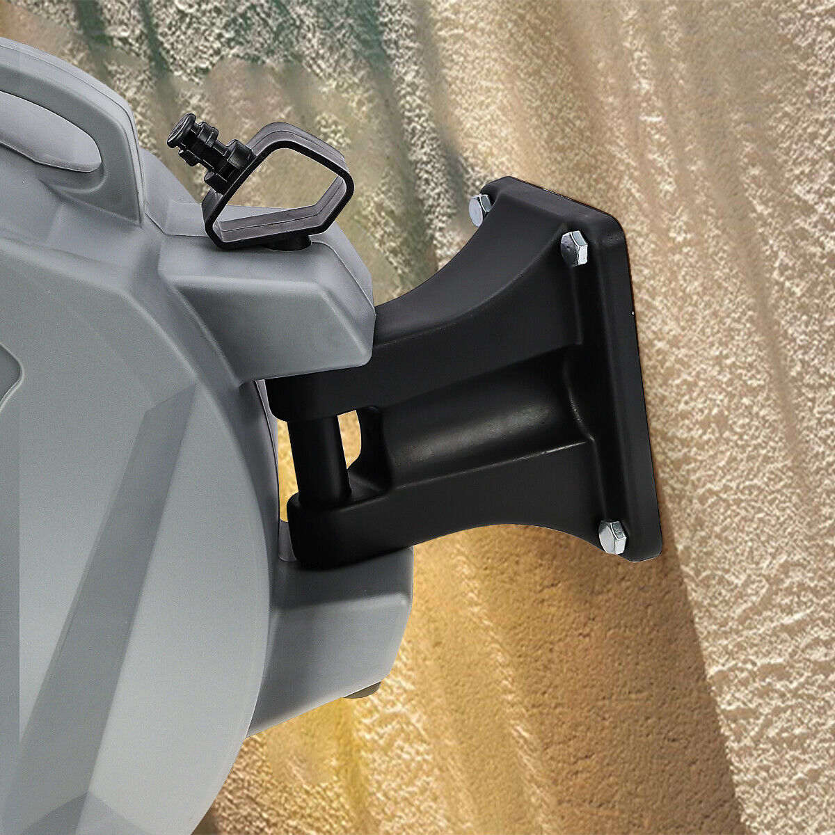 Wall Mounted Garden Patio Hose Reel Retractable Auto Rewind Pipe 180° Swivel